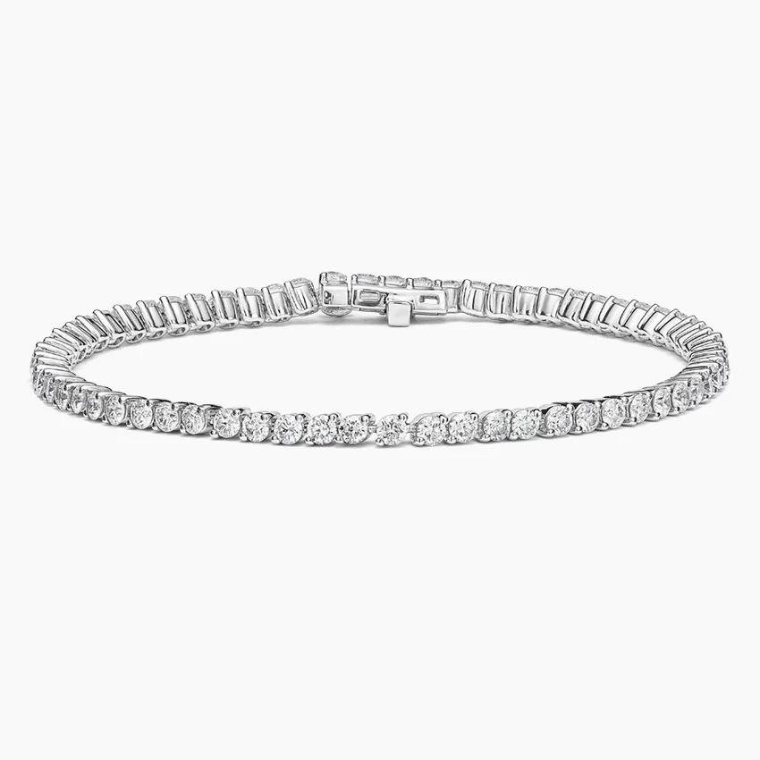 Angled Lab Diamond 6.5 In. Tennis Bracelet