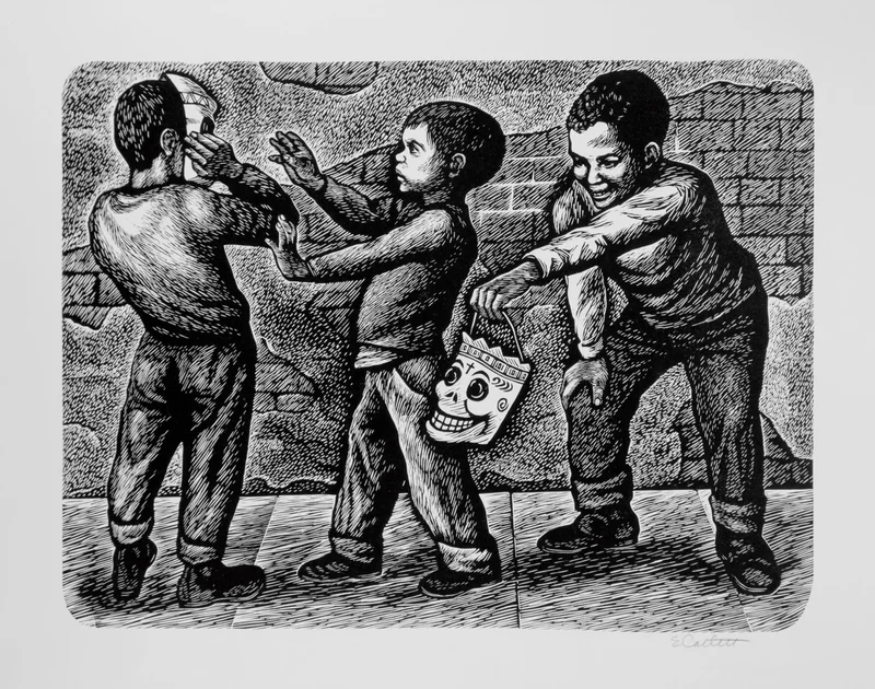 “Mis Niños” by Elizabeth Catlett