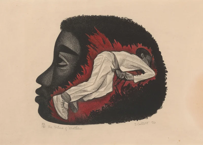 “Torture of Mothers” by Elizabeth Catlett