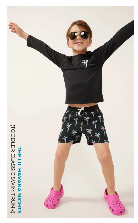 Toddler Classic Swim Trunk: The Lil Havana Nights