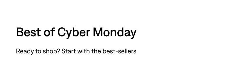 Best of Cyber Monday