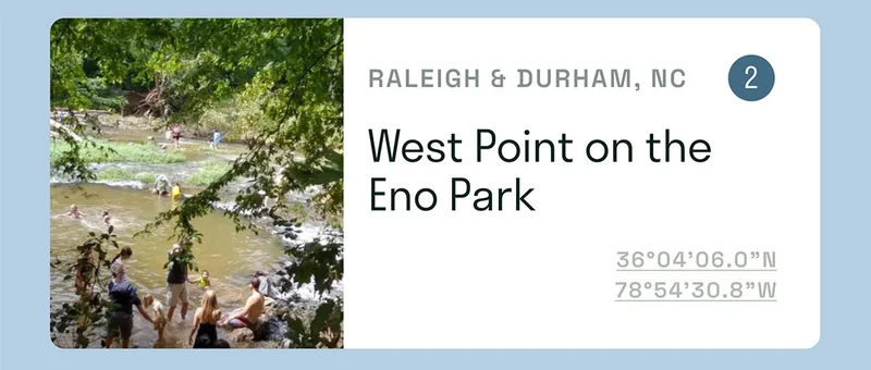 West Point on the Eno Park