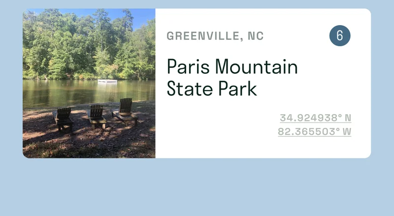 Paris Mountain State Park