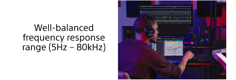 Well=balanced frequency response range (5Hz - 8kHz)