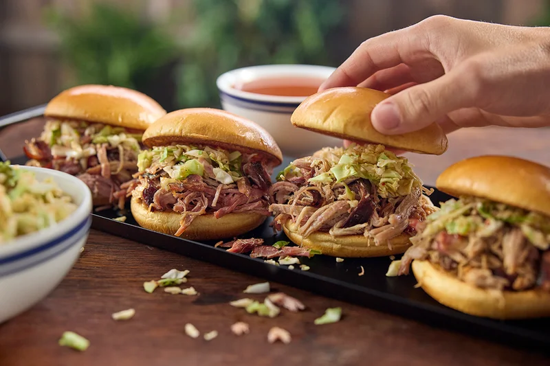 Carolina Style Pulled Pork Sandwiches