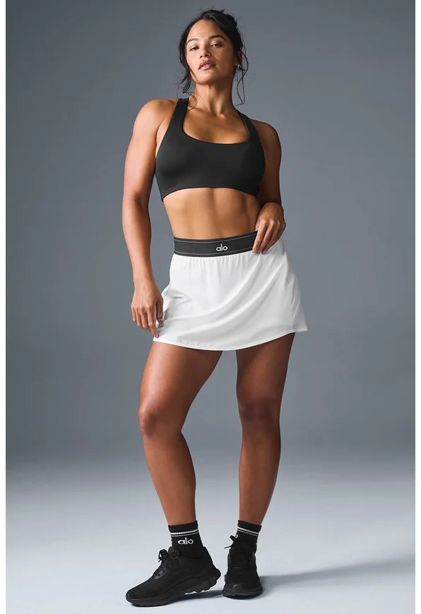 Match Point Tennis Skirt - White - White / XS