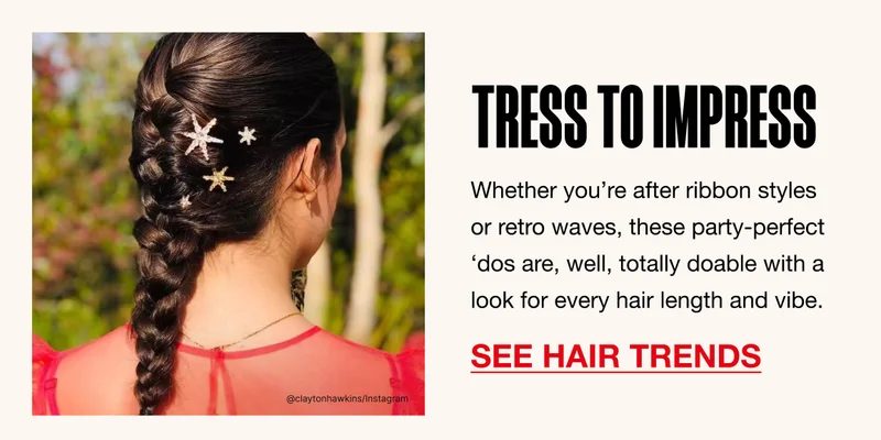 TRESS TO IMPRESS. Whether you’re after ribbon styles or retro waves, these party-perfect ‘dos are, well, totally doable with a look for every hair length and vibe. SEE HAIR TRENDS
