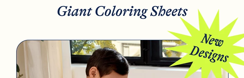 Giant Coloring Sheets New Designs
