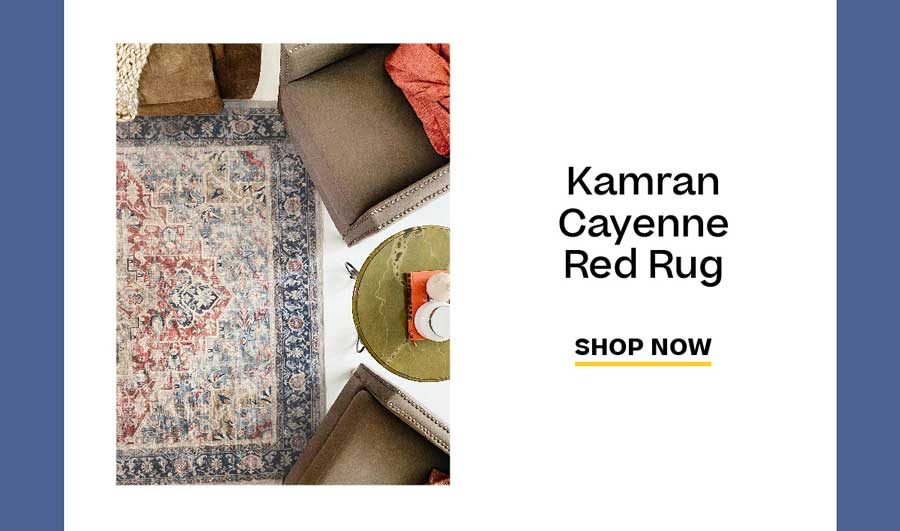 Kamran Cayenne Red Rug: Shop Now