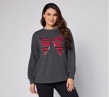 Jingle Belles by Kim Gravel Totally Tartan Holiday Sweatshirt