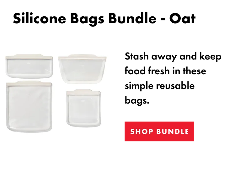 Silicone Bags Bundle - Oat.