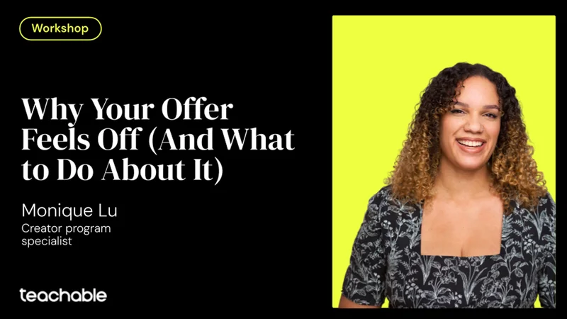 Why your offer feels off and what to do about it