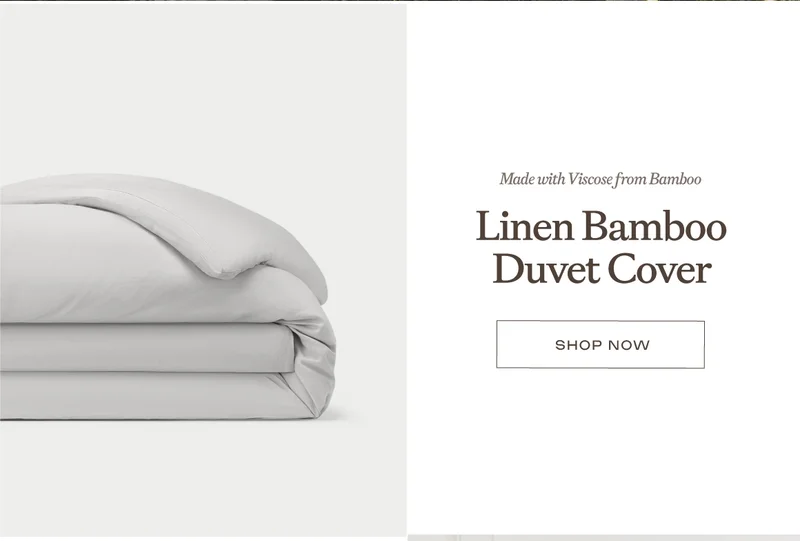 Linen Bamboo Duvet Cover - Shop Now