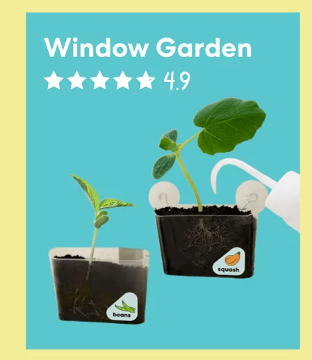 Window Garden (4.9 stars) – A kit for growing plants indoors.