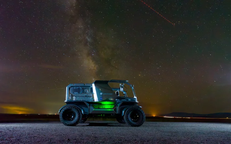 Lunar Outpost’s Eagle is one of three designs in the running to be NASA's new moon rover.