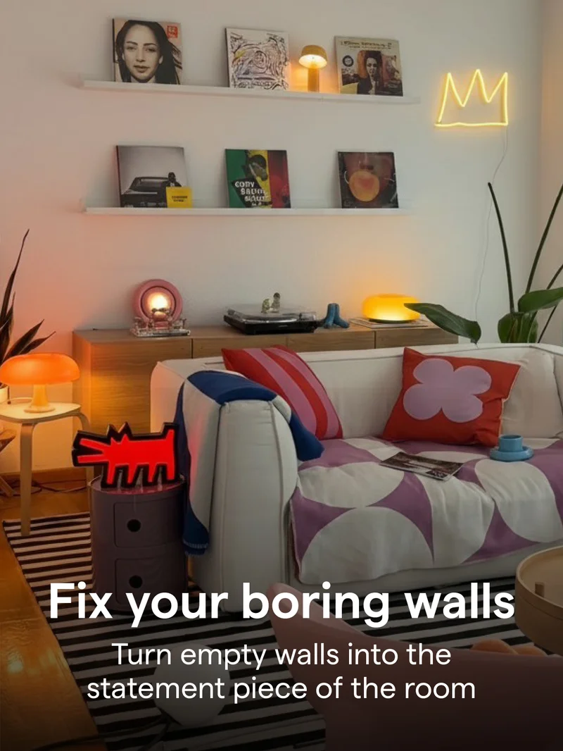 Fix your boring walls Turn empty walls into the statement piece of the room