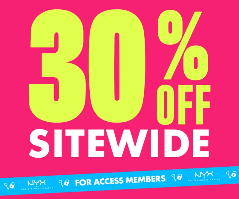 30% OFF SIDEWIDE