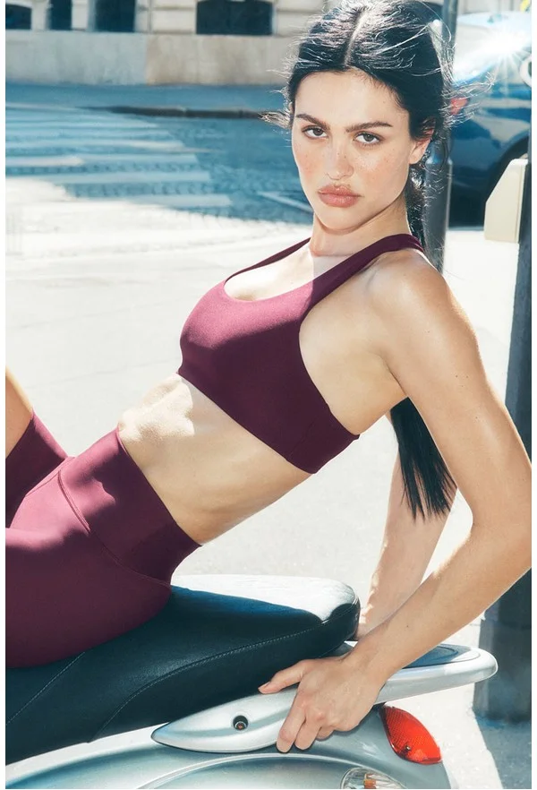 Airlift Advantage Racerback Bra - Burgundy - Burgundy / S