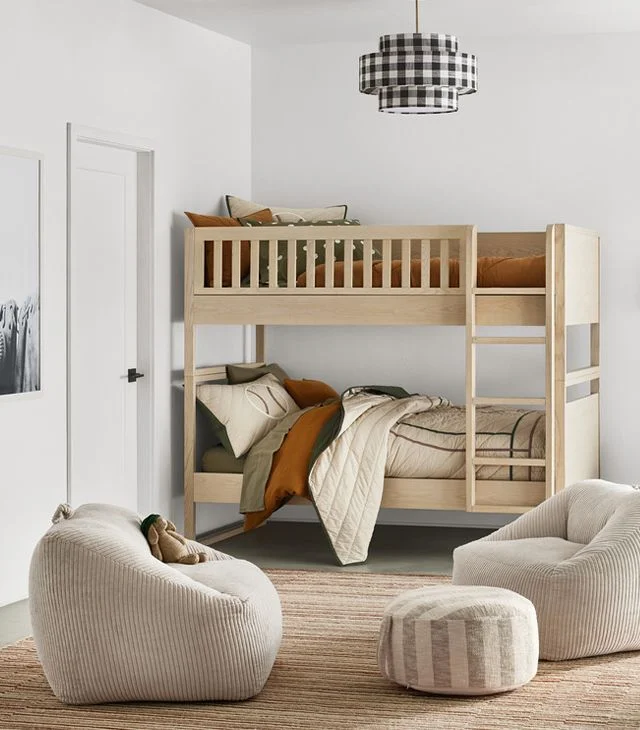 sharing a space with bunk beds