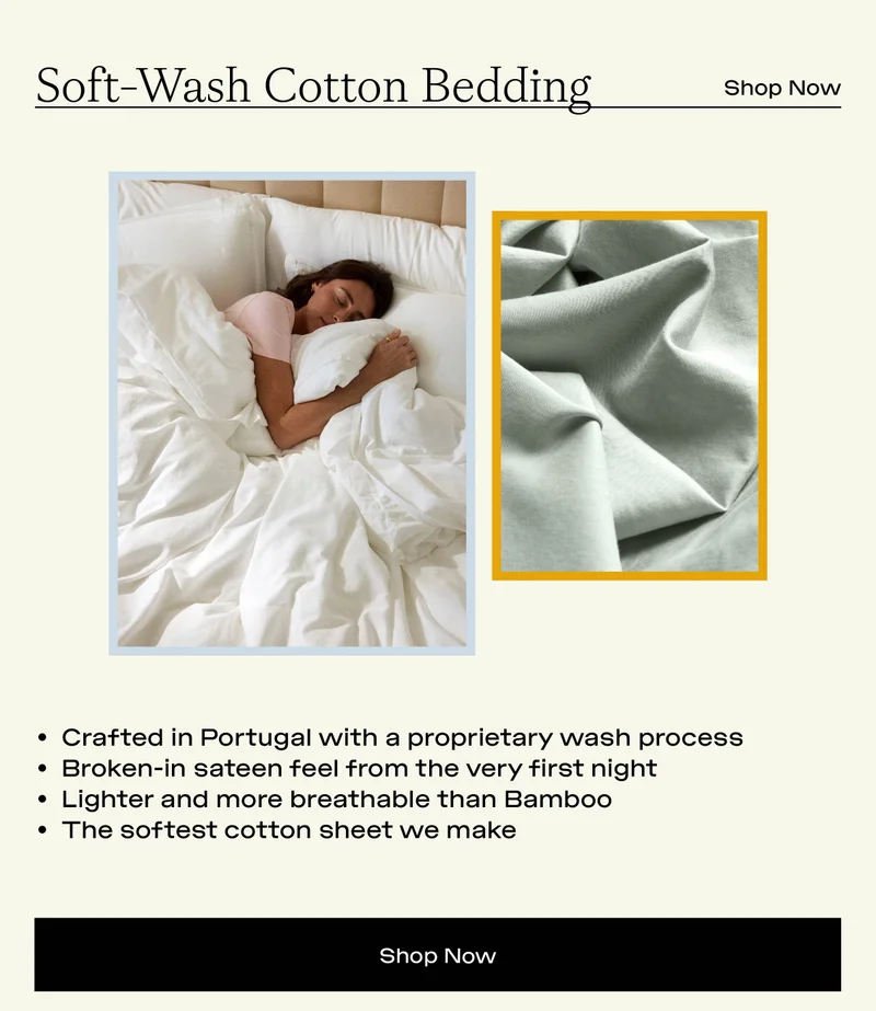 SOFT-WASH COTTON BEDDING