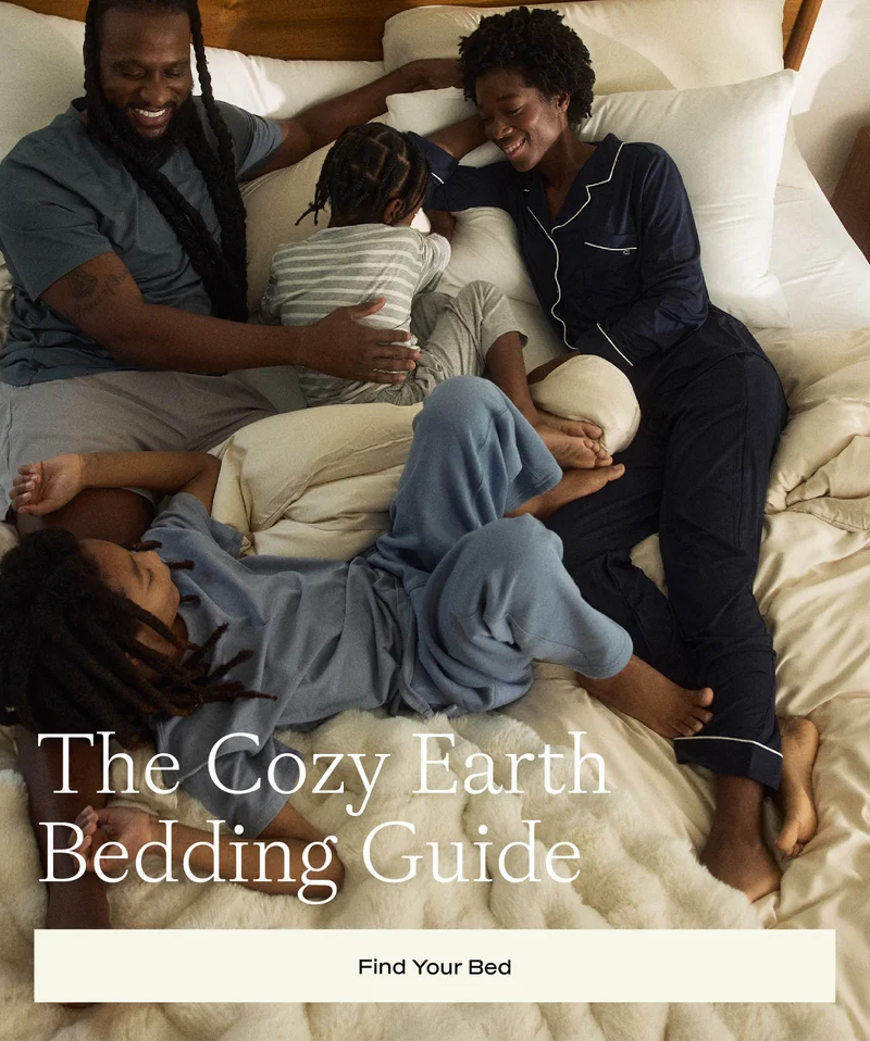 Find Your Bed - Shop The Cozy Earth Bedding Guide