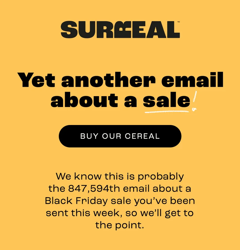 yet another email about a sale