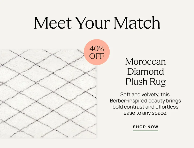 Moroccan Diamond Plush Rug