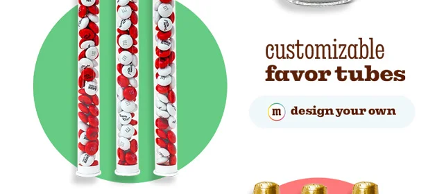 CUSTOMIZABLE FAVOR TUBES