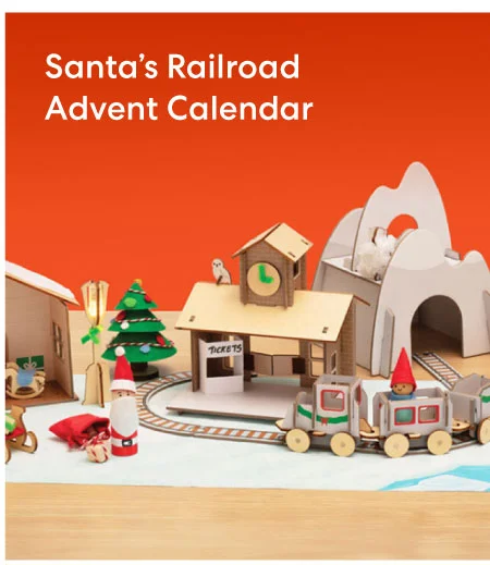 Santa's Railroad Advent Calendar