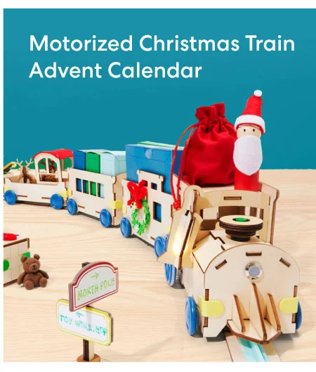 Motorized Christmas Train Advent Calendar