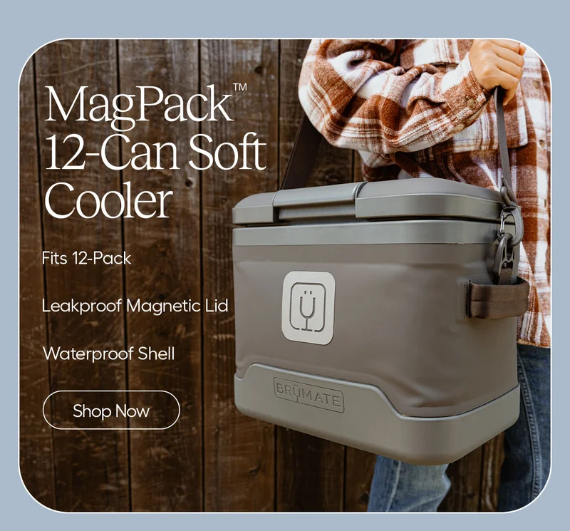 MagPack 12-Can Soft Cooler, Fits 12-Pack, Leakproof Magnetic Lid, Waterproof Shell - Shop Now