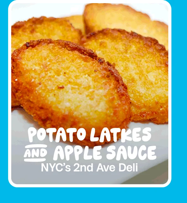 Potato Latkes and Apple Sauce