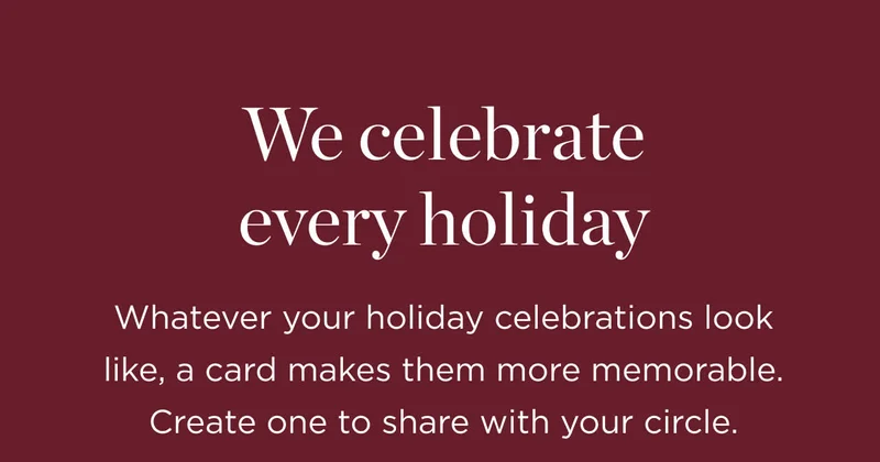 We Celebrate Every Holiday