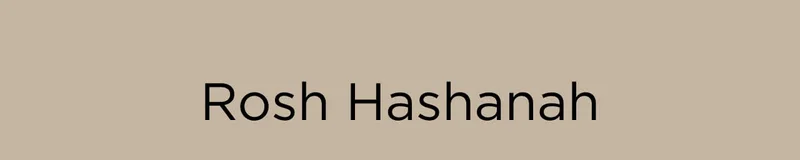 Rosh Hashanah