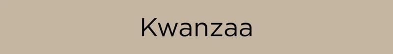Kwanzaa