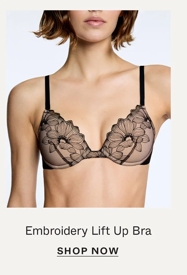 Embroidery Lift Up Bra