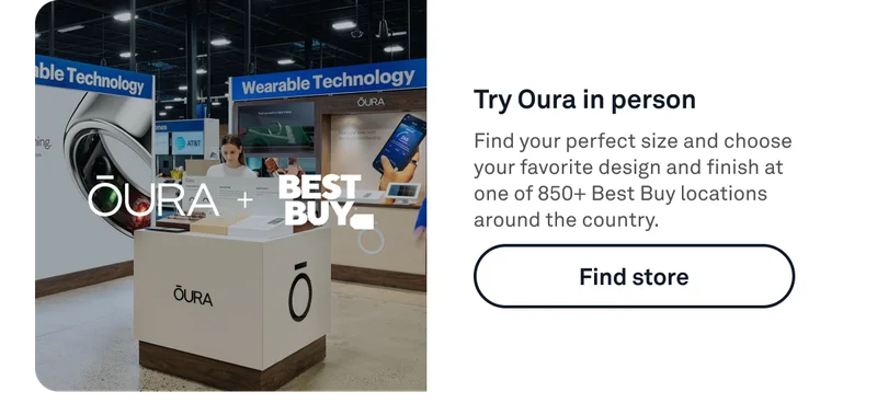 Try Oura in Person - Find store