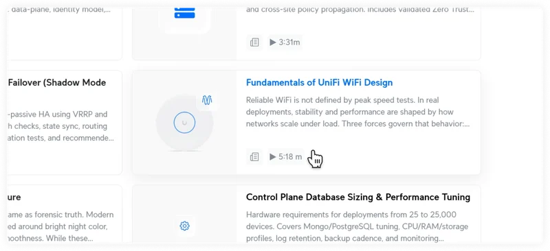 Learn the fundamentals of designing high-performance WiFi networks at scale.