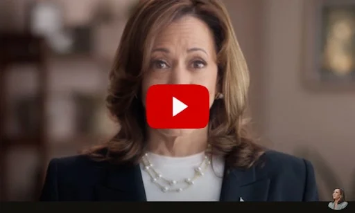 Screenshot from Kamala Harris' ad called Opportunity