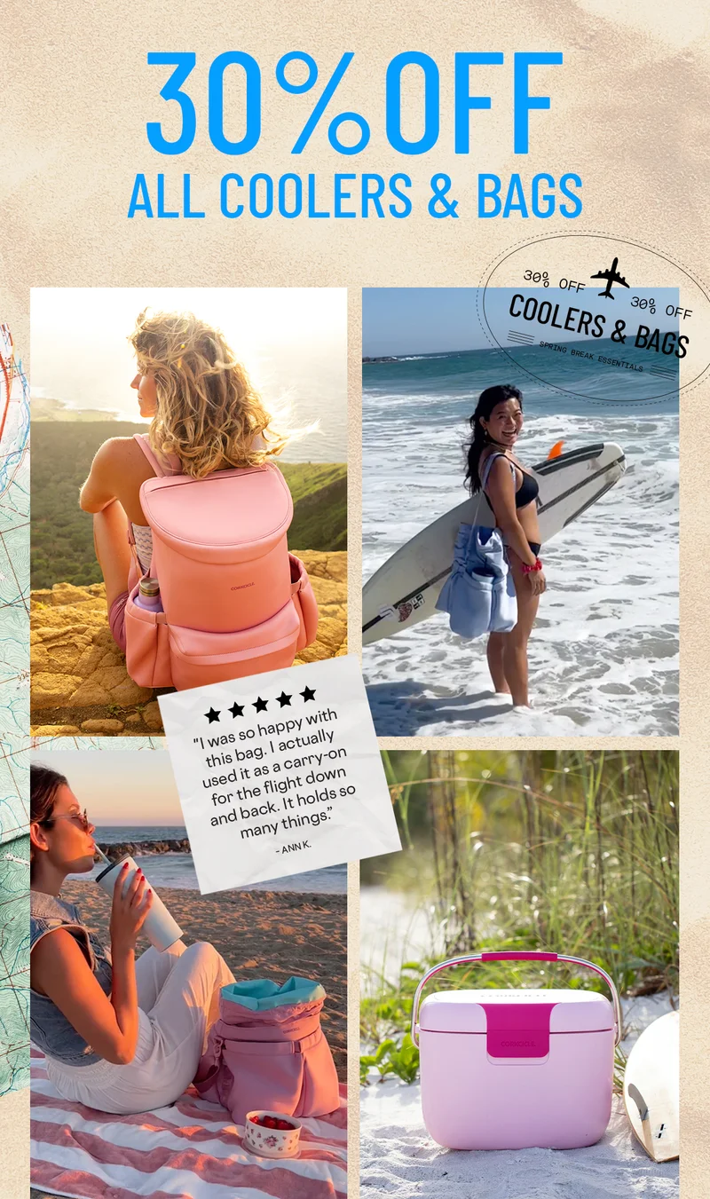 Shop 30% Off All Coolers & Bags