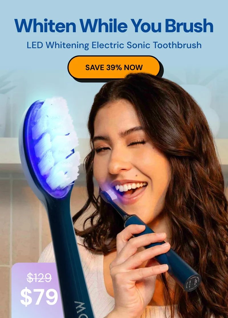 Whiten While You Brush LED Whitening Electric Sonic Toothbrush