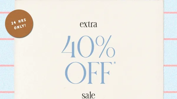 extra 40% off sale