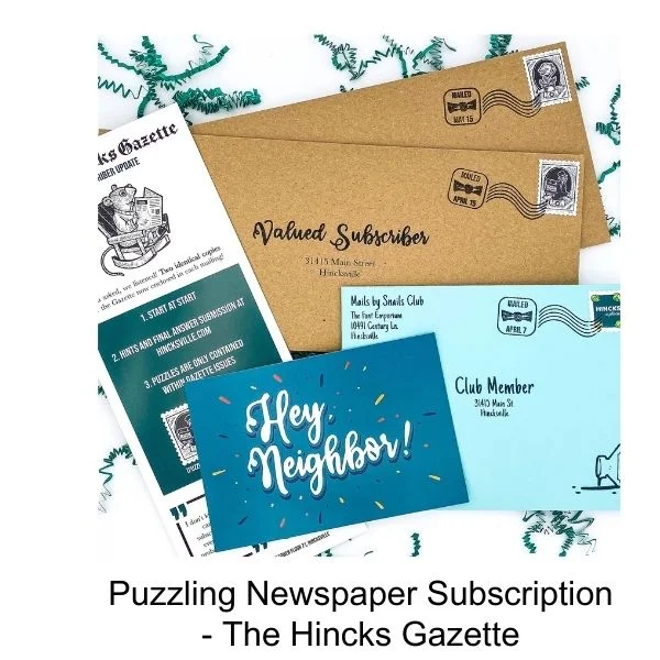 Puzzling Newspaper Subscription - The Hincks Gazette