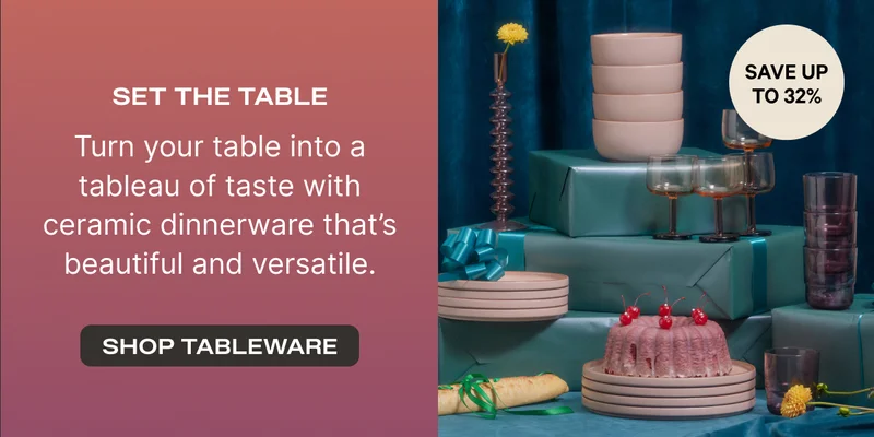 Set the Table (Save up to 32%) - Turn your table into a tableau of taste with ceramic dinnerware that's beautiful and versatile. - Shop Tableware