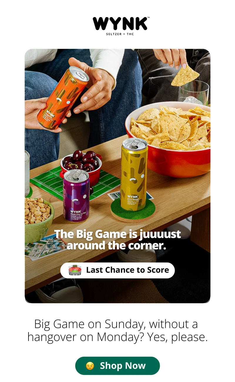 Shop Wynk for the Big Game