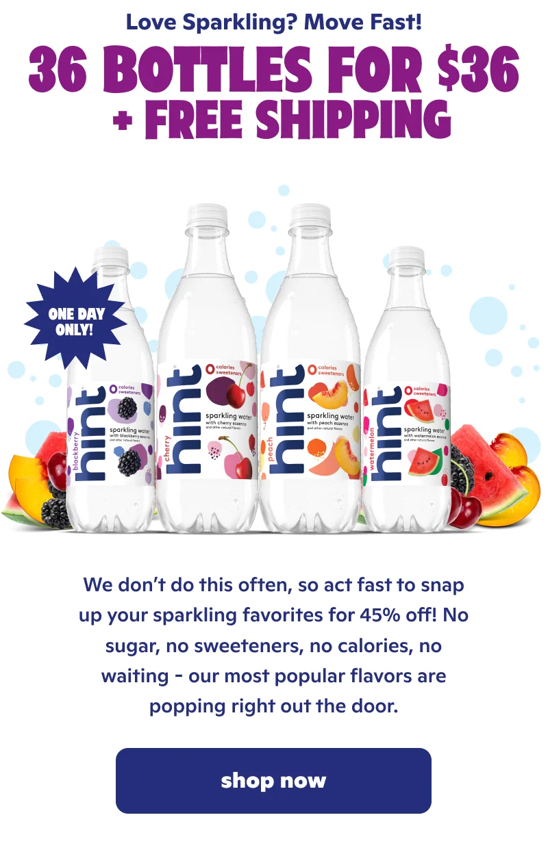 Love Sparkling? Move fast! 36 bottles for $36 + Free Shipping