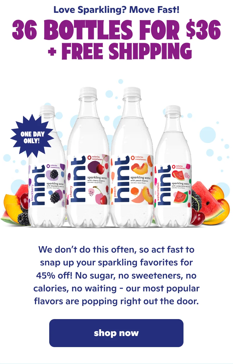 Love Sparkling? Move fast! 36 bottles for $36 + Free Shipping
