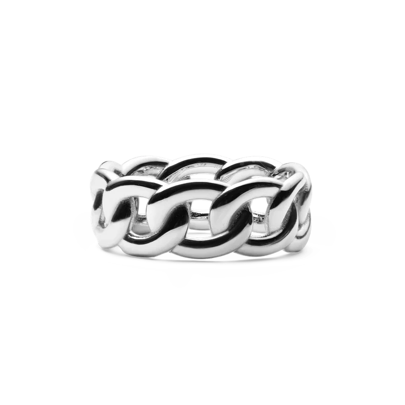 Image of Chunky Chain Ring Silver