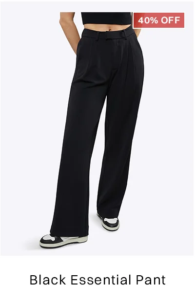 Black Essential Pant