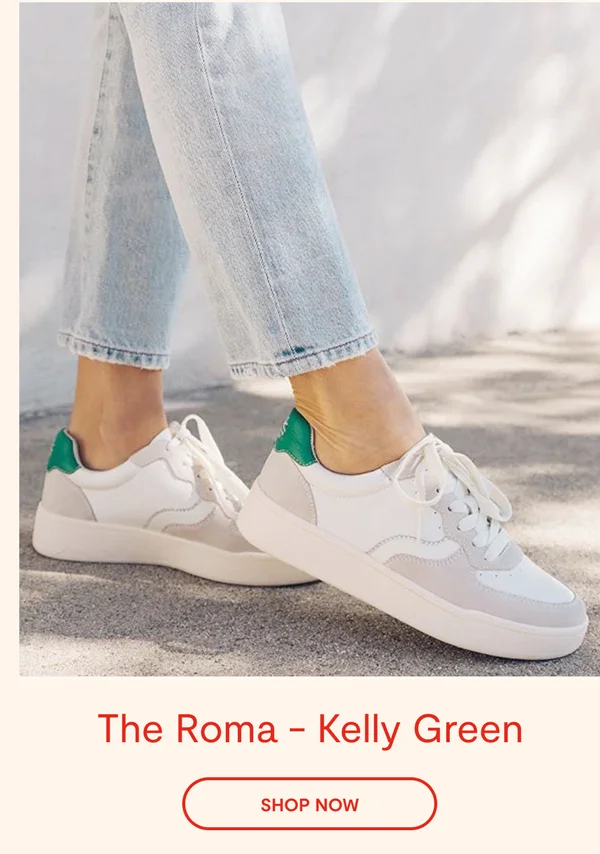 The Roma Sneaker - Kelly Green